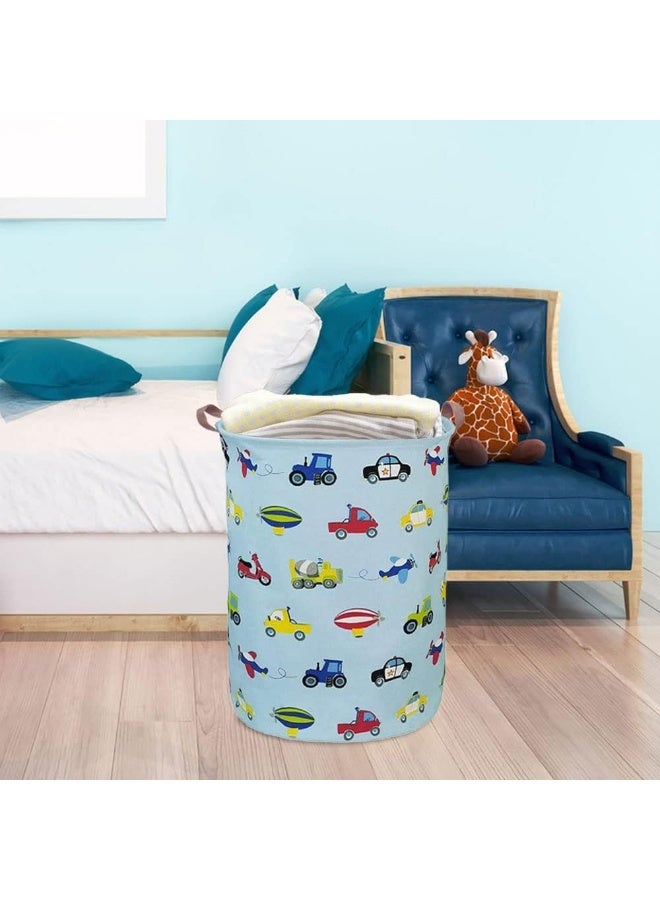 HKEC Kids Laundry Basket, Boys Toy Storage Bin, Baby Dirty Clothes Hamper, Nursery Hamper for Bedroom, Gift Baskets(Car) - Image 4